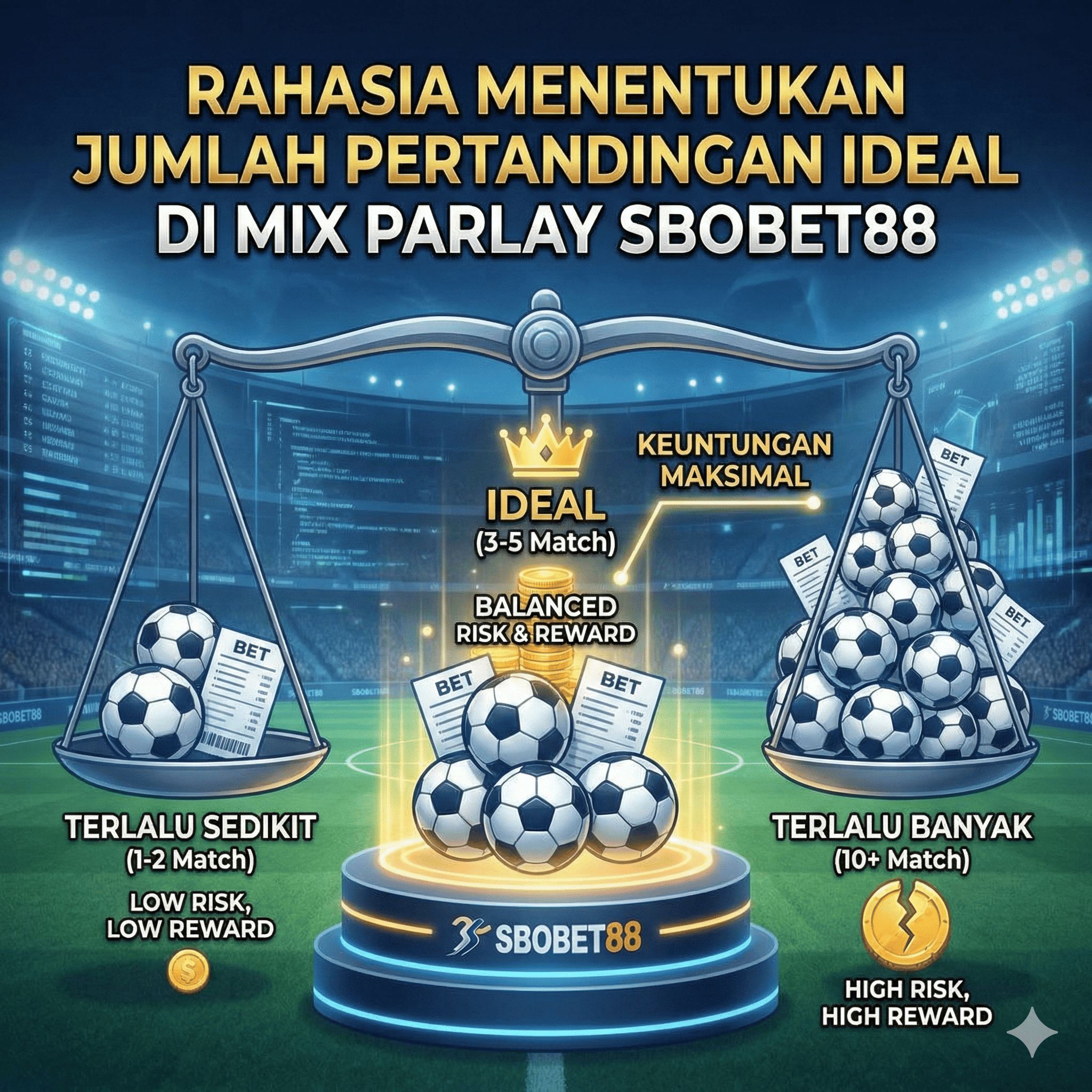 Rahasia Menentukan Jumlah Pertandingan Ideal di Mix Parlay Sbobet88